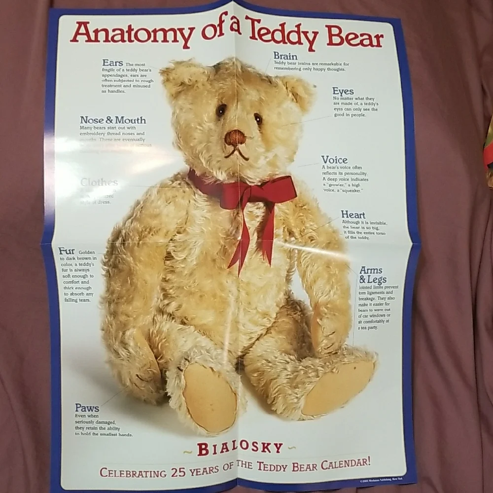 Vintage Teddy Bear Calendar 2006 with Keepsake Poster